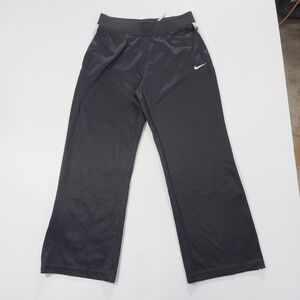 Nike Track Pants Mens Medium Black White Dri Fit Zip Cuff Training Running Gym